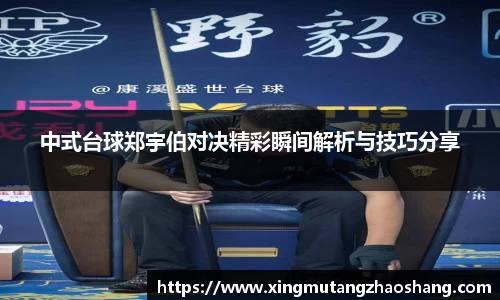 中式台球郑宇伯对决精彩瞬间解析与技巧分享